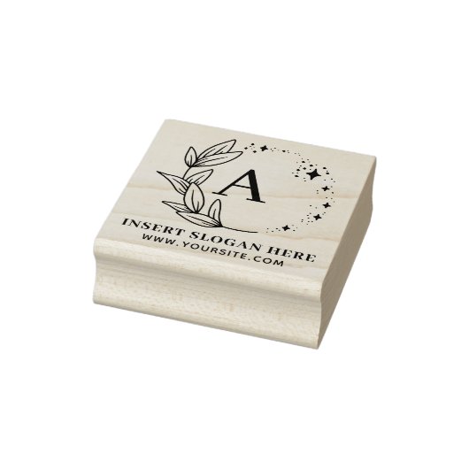Persoonlijk Zakelijk Monogram Zelfinktend Stempel (Stempel)