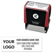 Persoonlijk Zakelijk Naam Logo Adres Stempel (In situ)