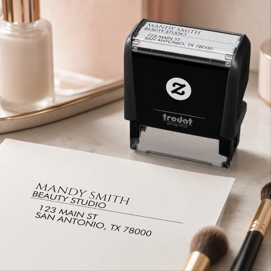Persoonlijk Zakelijk Retouradres Zelfinktende Stempel