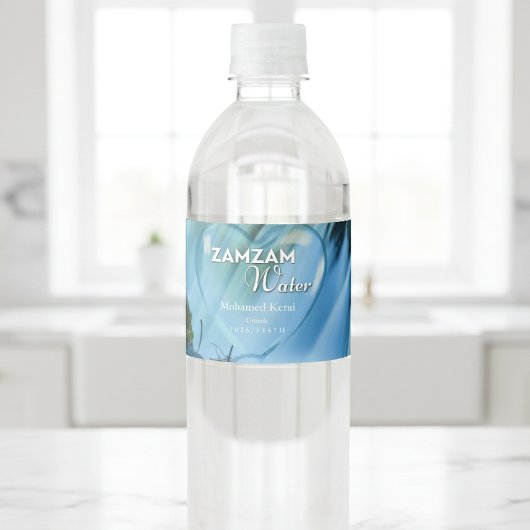 Persoonlijk Zamzam-waterfleslabel Islamitische avo Waterfles Etiket