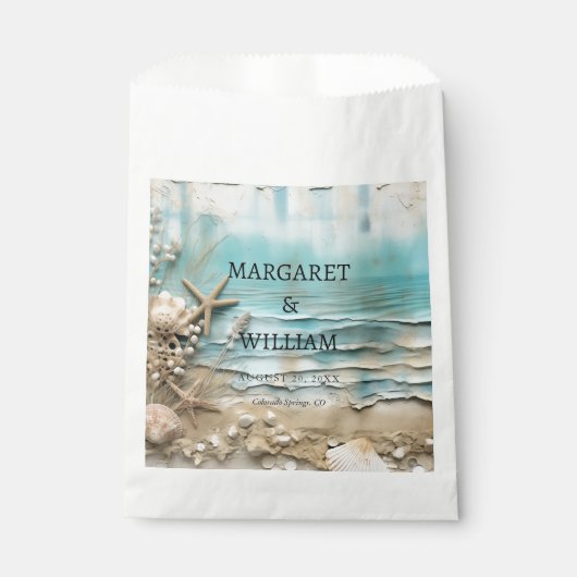 Persoonlijk Zand & Schelpen Bedankzakje (Voorkant)