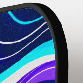 Persoonlijk ZANE Violet Cyan Pickleball Paddle (Links Detail)