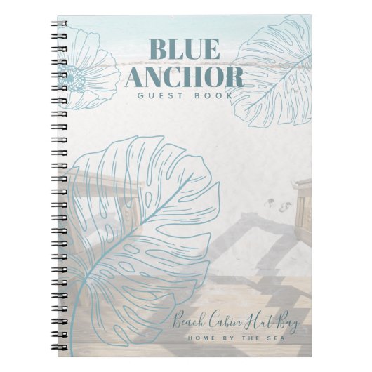 Persoonlijk Zee Beach Front Cabin Hut GUEST BOOK Notitieboek (Voorkant)