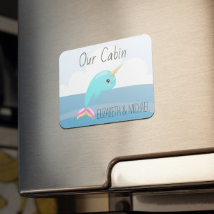 Persoonlijk Zee Narwhale Unicorn Magneet