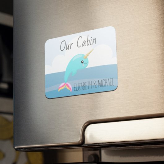 Persoonlijk Zee Narwhale Unicorn Magneet