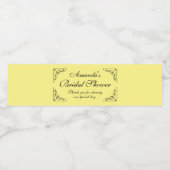 Persoonlijk zeer elegante bruidsdouchefeest waterfles etiket (Enkel label)