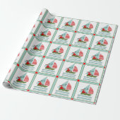 Persoonlijk zeil Kerstcadeau Cadeaupapier (Uitgerold)