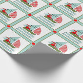Persoonlijk zeil Kerstcadeau Cadeaupapier (Hoek)