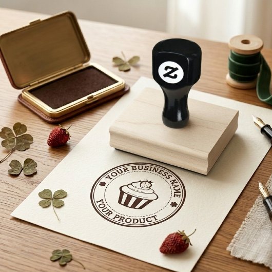 Persoonlijk zelfgemaakt logo op maat rubberstempel