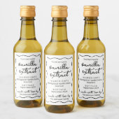 Persoonlijk zelfgemaakt vanille-extract Doodle-lab Wijn Etiket (Flessen)