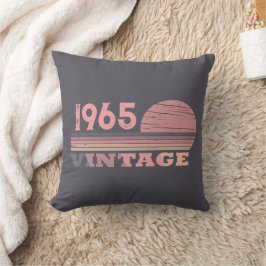 Persoonlijk zestig vintage 60ste verjaardagscadeau kussen