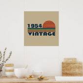 Persoonlijk zeventig vintage 70ste verjaardag poster (Keuken)