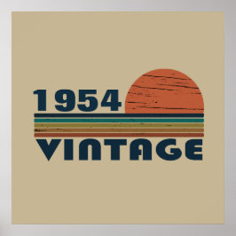 Persoonlijk zeventig vintage 70ste verjaardag poster