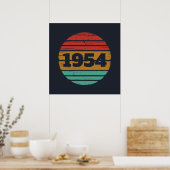Persoonlijk zeventig vintage 70ste verjaardag poster (Keuken)