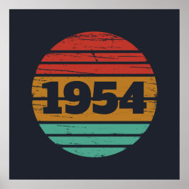 Persoonlijk zeventig vintage 70ste verjaardag poster