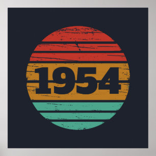 Persoonlijk zeventig vintage 70ste verjaardag poster