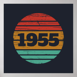 Persoonlijk zeventig vintage 70ste verjaardag  poster