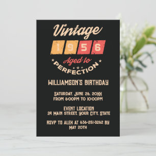 Persoonlijk zeventig vintage 70ste verjaardagsfees kaart