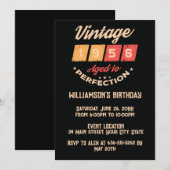 Persoonlijk zeventig vintage 70ste verjaardagsfees kaart (Voorkant / Achterkant)