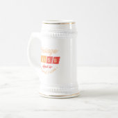 Persoonlijk zeventig vintage 70ste verpartij bierpul (Voorkant links)