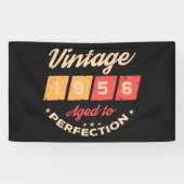 Persoonlijk zeventig vintage 70ste verpartij spandoek (Horizontaal)