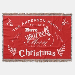 Persoonlijk Zich prettig kerstfeest geven Deken