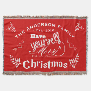 Persoonlijk Zich prettig kerstfeest geven Deken