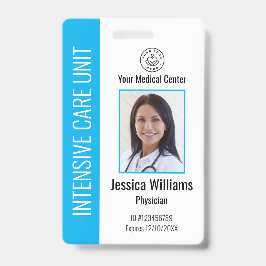 Persoonlijk Ziekenhuis Logo Foto Blauw ID Badge