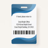 Persoonlijk Ziekenhuis Logo Foto en ID Badge (Achterkant)