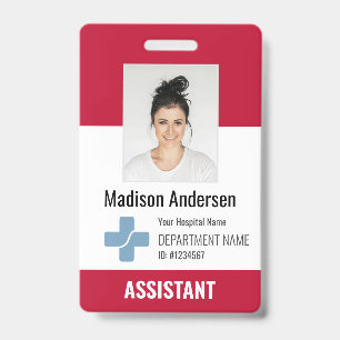 Persoonlijk Ziekenhuis Werknemerslogo & Foto ID Badge