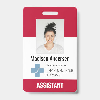 Persoonlijk Ziekenhuis Werknemerslogo & Foto ID Badge
