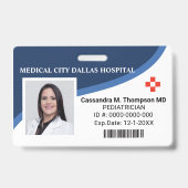 Persoonlijk ziekenhuispersoneel foto ID-badge Badge (Voorzijde)