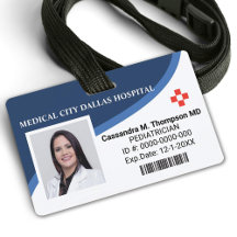 Persoonlijk ziekenhuispersoneel foto ID-badge