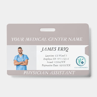 Persoonlijk ziekenhuispersoneel foto ID-label Badge