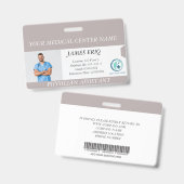 Persoonlijk ziekenhuispersoneel foto ID-label Badge (Voor- en achterkant)