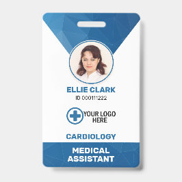 Persoonlijk ziekenhuiswerknemer, logo en foto-ID Badge