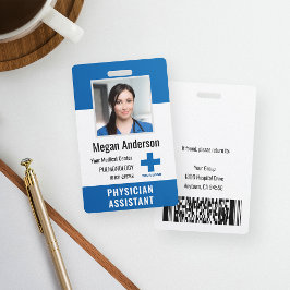 Persoonlijk ziekenhuiswerknemerlogo en foto-ID Badge