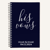 Persoonlijk Zijn Vows Book Notitieboek (Voorkant)