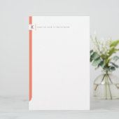 Persoonlijk zijpaneel briefpapier (Staand voorkant)