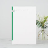 Persoonlijk zijpaneel briefpapier (Staand voorkant)