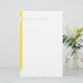 Persoonlijk zijpaneel briefpapier (Staand voorkant)