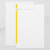 Persoonlijk zijpaneel briefpapier (Voorkant / Achterkant)