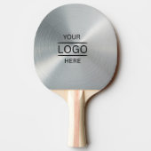 Persoonlijk zilver Metallic Tafeltennisbatje (Achterkant)