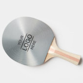 Persoonlijk zilver Metallic Tafeltennisbatje (Zijkant)