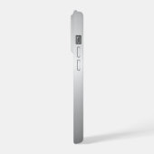 Persoonlijk Zilveren Monogram iPhone Hoesje (Linkerkant)
