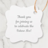 Persoonlijk Zilverweddenschap Vrijgezellenfeest Bedankjes Labels (Achterkant)