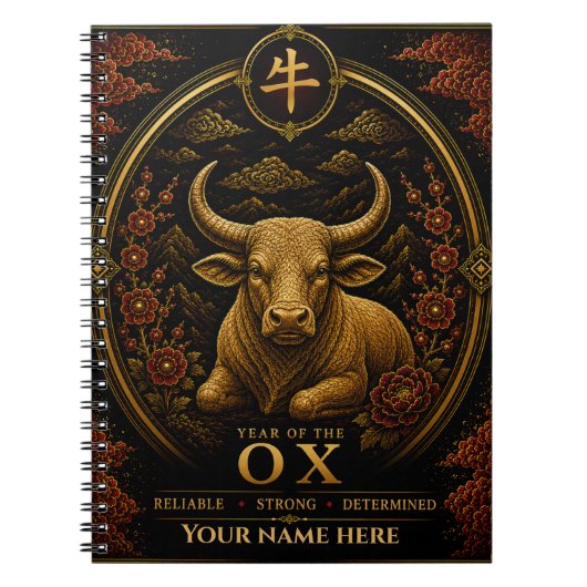 Persoonlijk Zodiac Notitieboek voor het Jaar van d (Voorkant)