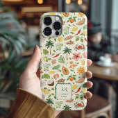 Persoonlijk Zomer Watercolor Monogram Case-Mate iPhone Case