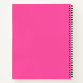 Persoonlijk zomerkampdagboek in roze  notitieboek (Achterkant)