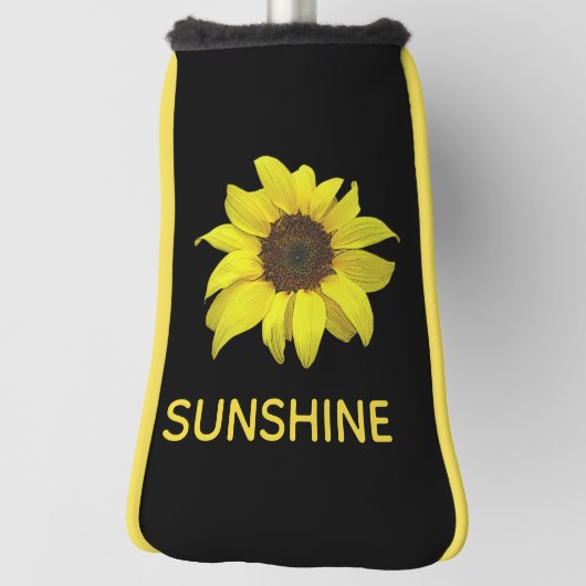 Persoonlijk Zonnebloem Hoesje Golfheadcover (Draai 90)